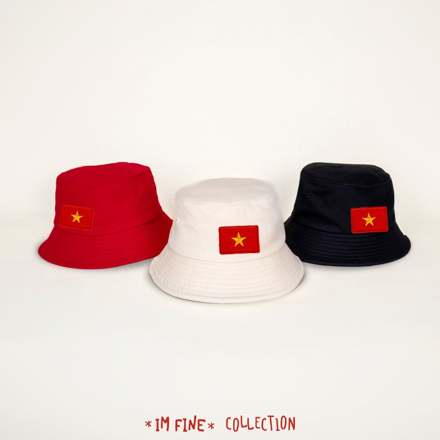 [GIVE VIETNAM FLAG PATCH] หมวกบักเก็ต IM FINE