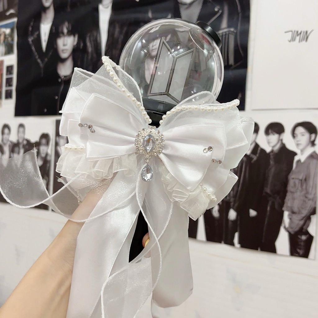 โบว์ติดผมเจ้าสาวหวานๆ - EXO ENHYPEN BTS TWS ZB1 IVE ITZY TREASURE TXT CORTIS AESPA SKZ BM lightstick