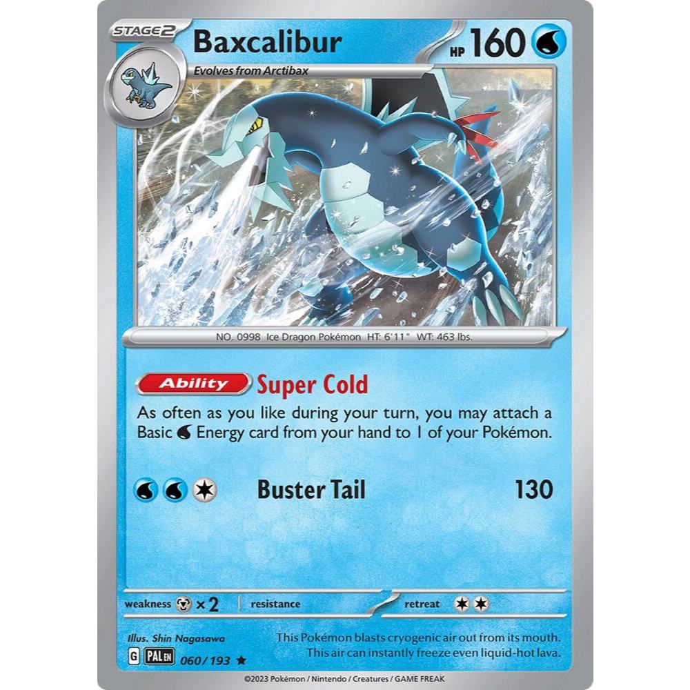 Baxcalibur 060/193 การ์ดโปเกมอน Holo
