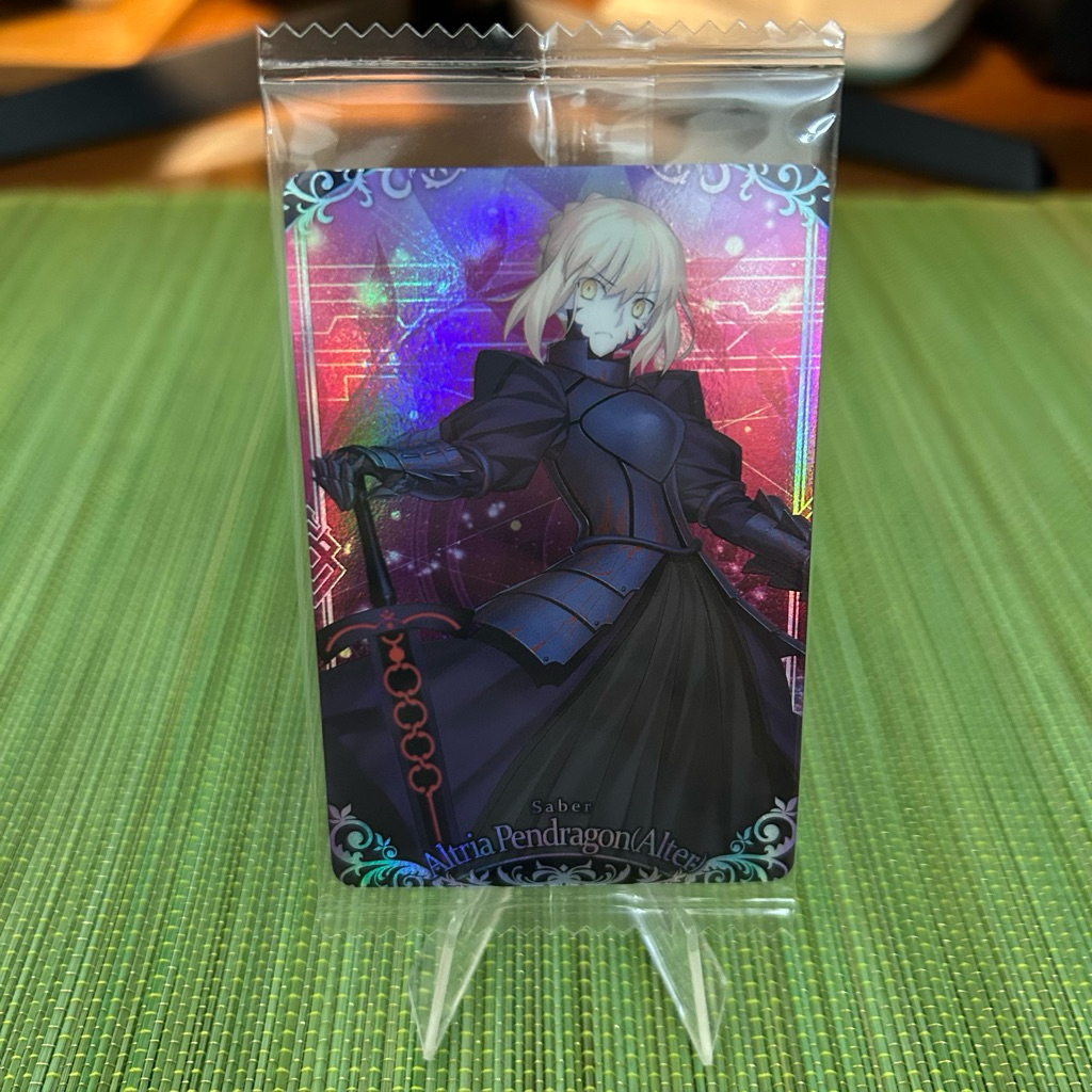 FGO SP Saber Altria Pendragon การ์ดเวเฟอร์โลหะ ( Alter )