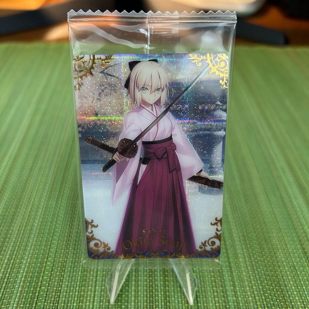 FGO ST Saber Okita Souji การ์ดเวเฟอร์โลหะ
