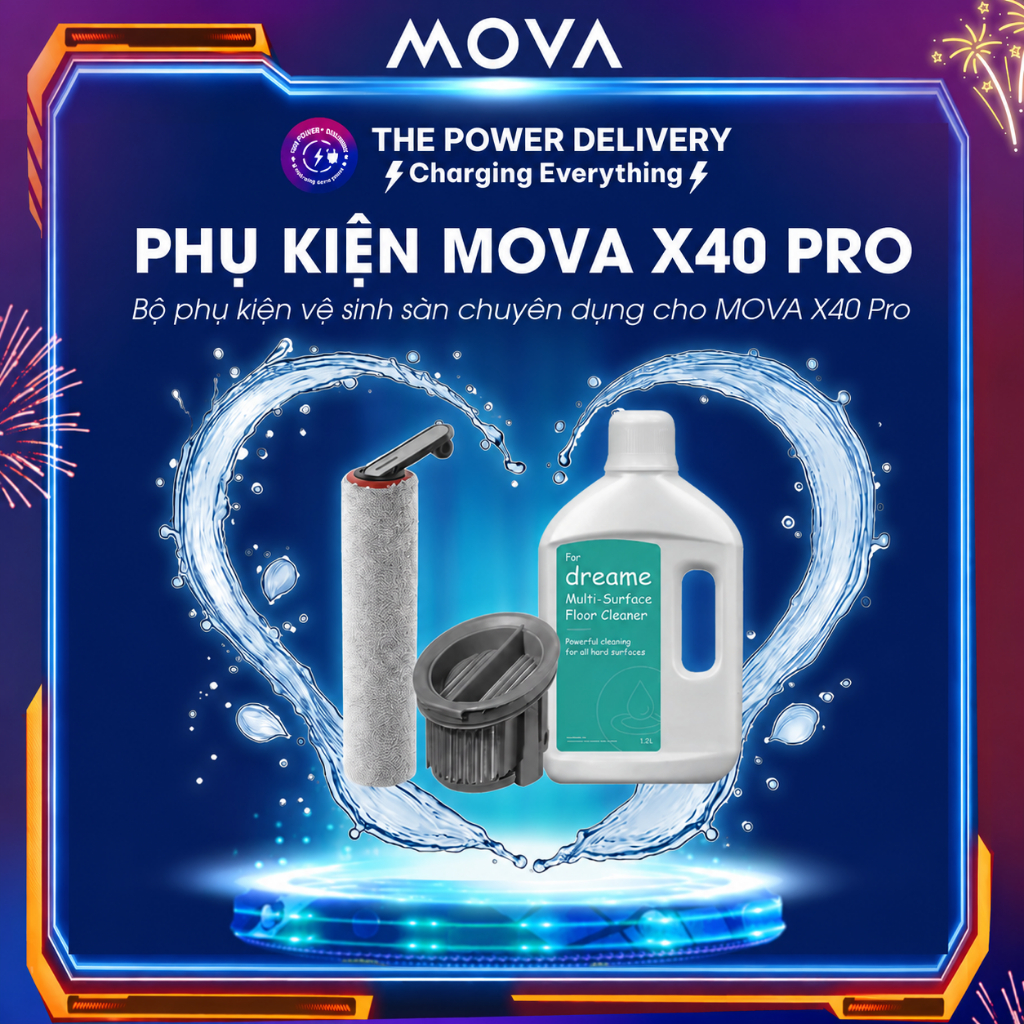 แปรงลูกกลิ้ง + ตัวกรอง HEPA สําหรับ Dreame MOVA K30 K30Mix X40 Pro X40Plus X40Turbo, ชิ้นส่วนเครื่อง