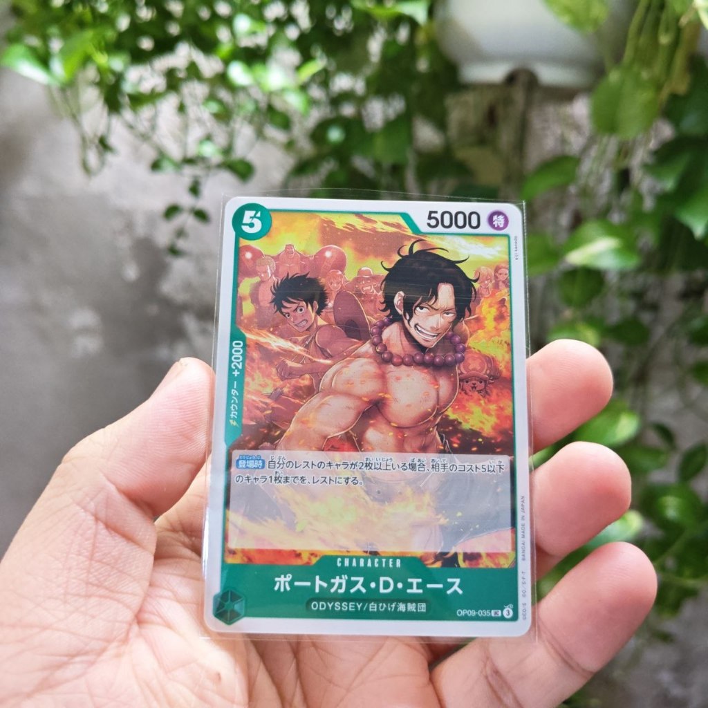 การ์ด Portgas.D.Ace ญี่ปุ่น OP09-035