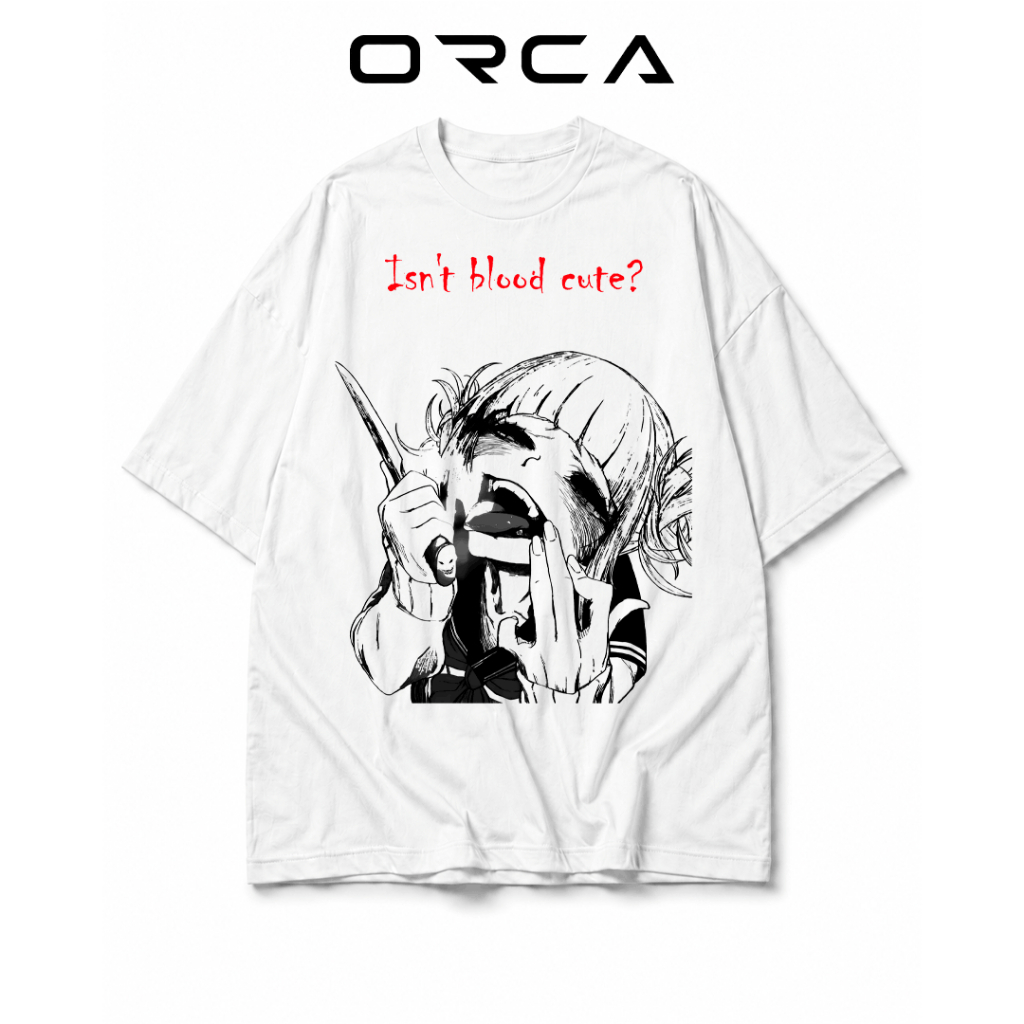 เสื้อยืด Orca พิมพ์ลาย Himiko Toga My Hero Academia - ผ้าคอตตอนคุณภาพสูง - ORCA1412