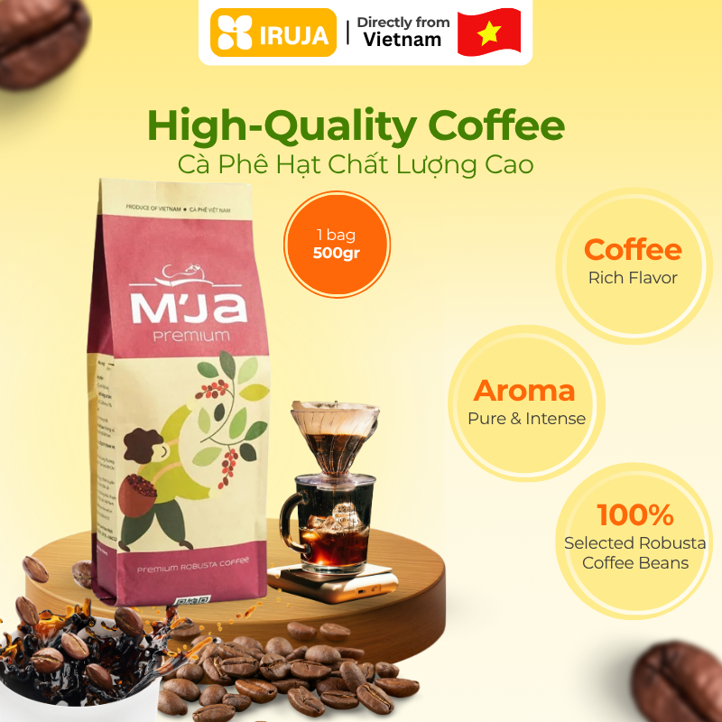 [IRUJA VIETNAM] BEAN COFFEE ROBUSTA MOUNTAIN'S LEGEND 500G