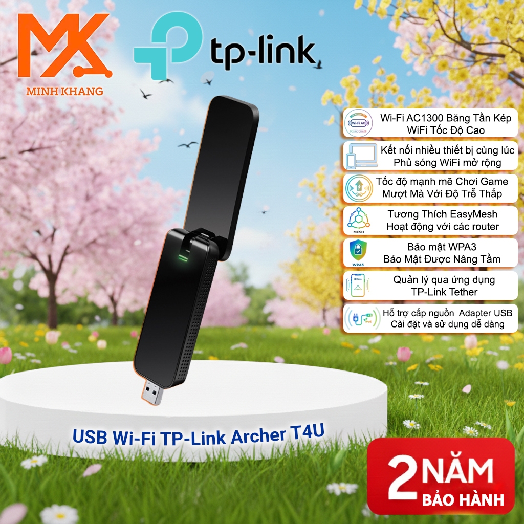 TP-Link T4U การ์ด WiFi Dual Band ของแท้ USB AC1300