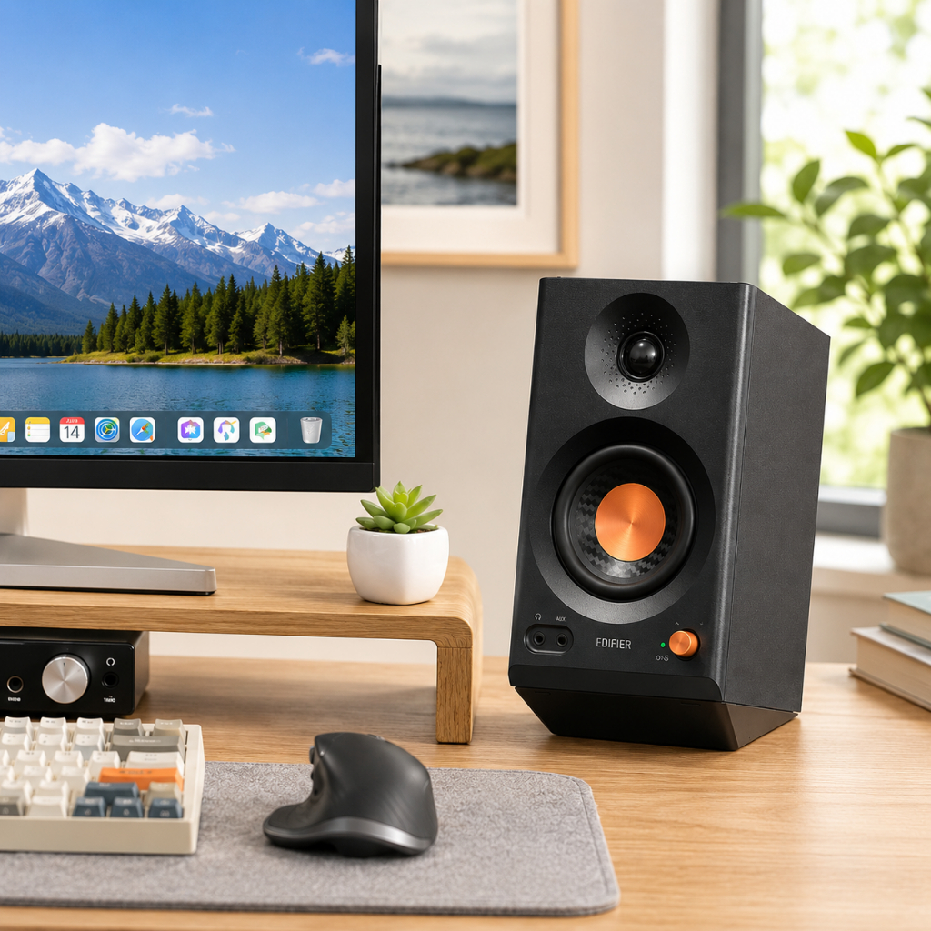 EDIFIER MR3 ขาตั้งลําโพง – OPTIMAL LISTENING ANGLE, การทํางานสารเพิ่มประสิทธิภาพ ANGLE