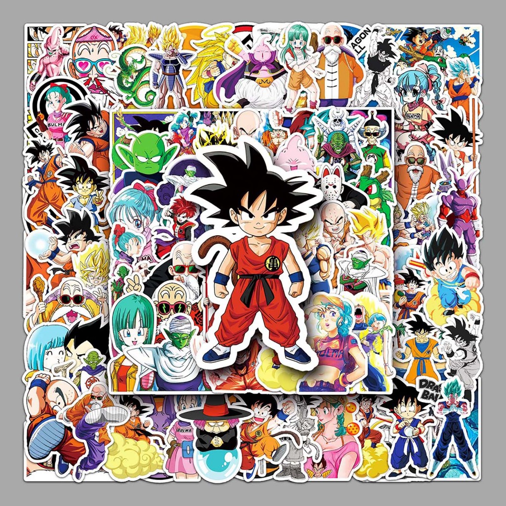 ชุด 100 สติ๊กเกอร์กันน้ํา Son Goku Dragon Ball Dragon Ball สติ๊กเกอร์สําหรับแล็ปท็อปหมวกกันน็อครถยนต