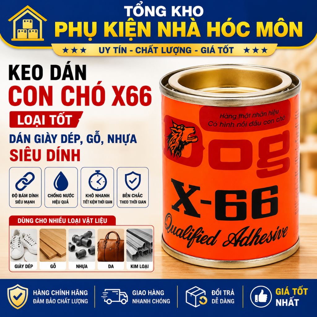 ที่มีคุณภาพดี กาวสุนัข X66 – เหนียวสุด สําหรับรองเท้า ไม้ และพลาสติก