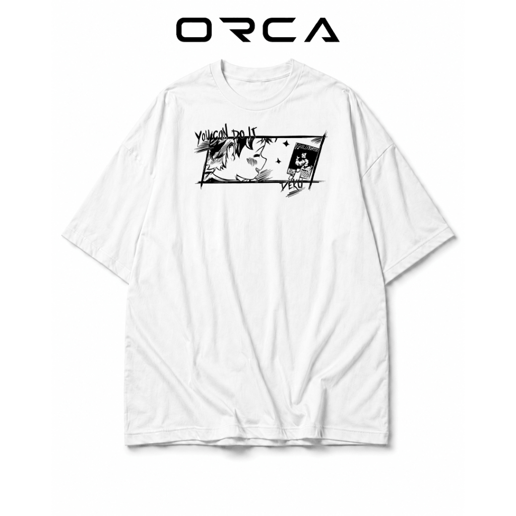 เสื้อยืด Orca พิมพ์ลาย Deku Izuku Midoriya My Hero Academia - ผ้าคอตตอนพรีเมี่ยม - ORCA1468