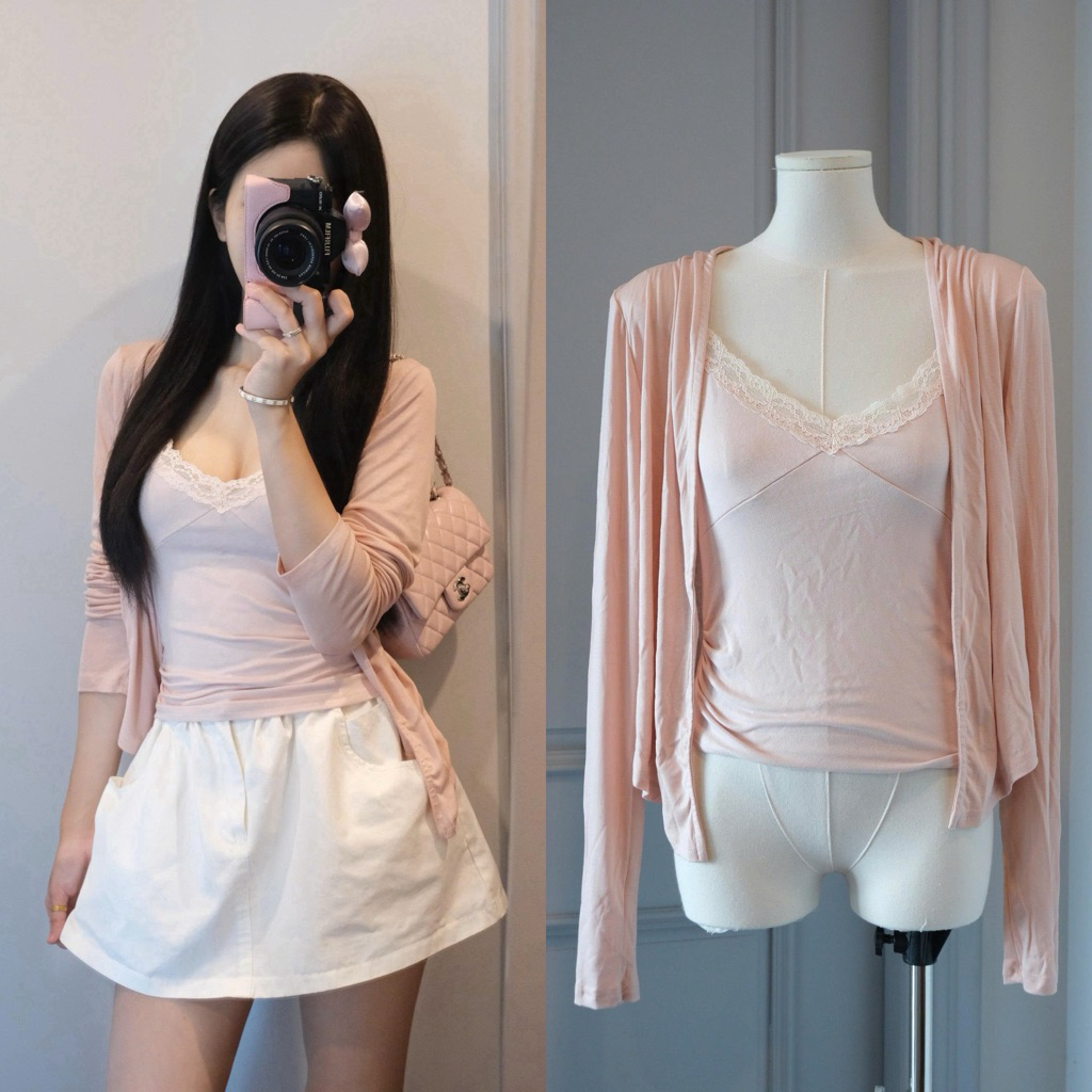 BLANCE STUDIO เสื้อกล้ามและแจ็คเก็ต Set สําหรับฤดูใบไม้ร่วง