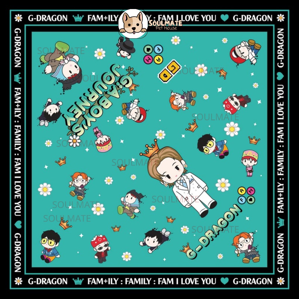 BANDANA G-DRAGON G:A BOYS JOURNEY UNESCO BIGBANG IDOL KPOP CONCERT SCARF