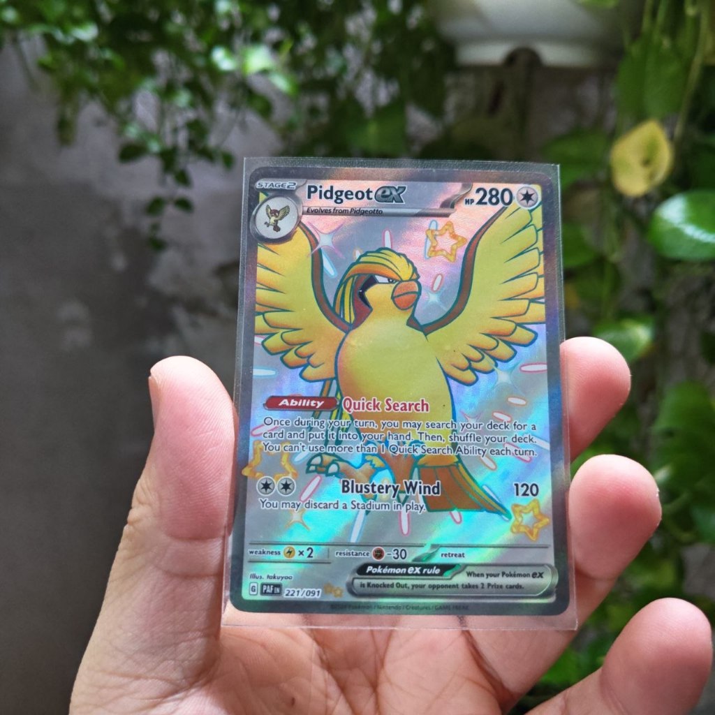 การ์ดโปเกมอน Shiny Pidgeot EX 335/190 ของญี่ปุ่น