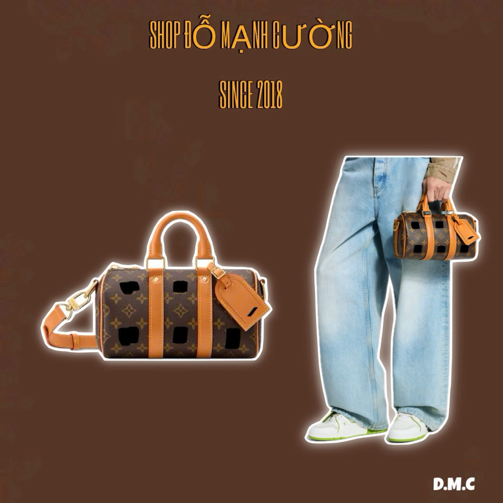 ️[คุณภาพสูง] สินค้า! Keppa Full Box Mens Crossbody and Handbag - ลายเชือกทองลายดอกไม้สีน้ําตาลหรูหรา