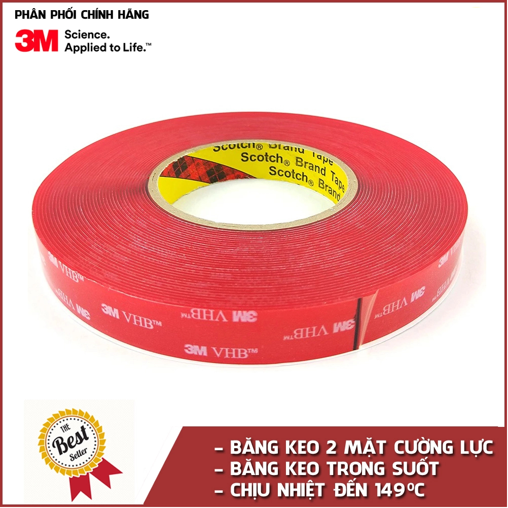 3M เทปนิรภัยใส ขนาด 24mm x 11m VHB 4905-2411