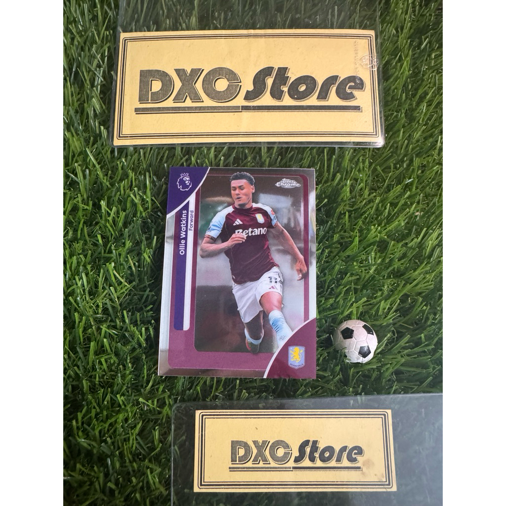 [ ของแท้ ] - TOPPS CHROME PREMIER LEAGUE 2026 - OLLIE WATKINS (ASTON VILLA)
