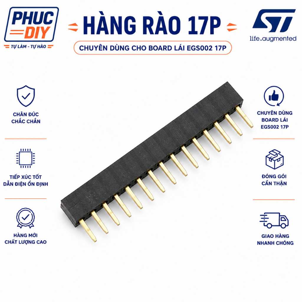 ชุดรั้ว 17P 5" เฉพาะสําหรับบอร์ด EGS002