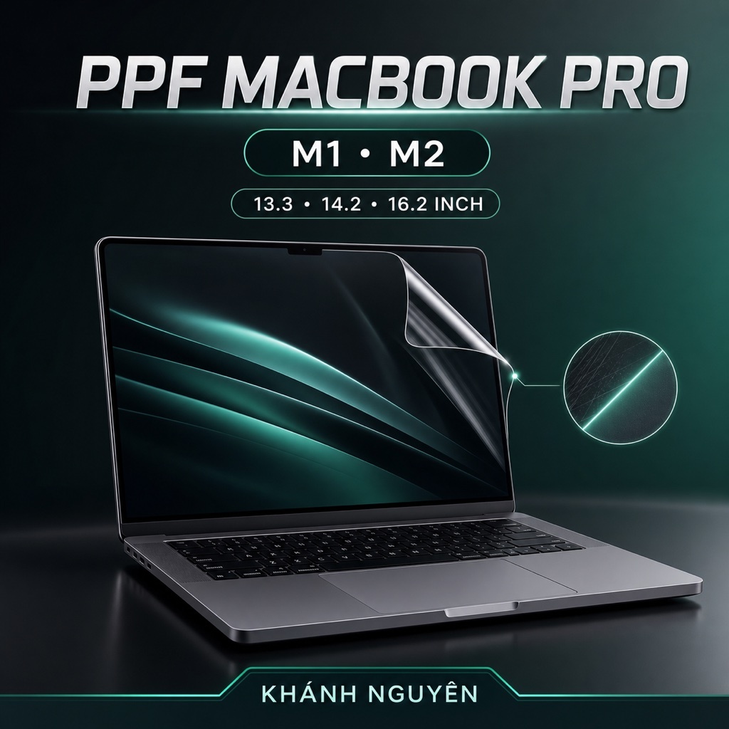 PPF ป้องกันหน้าจอสําหรับ MacBook Pro M1 M2 13.3 14.2 16.2 นิ้ว Khanh Nguyeen