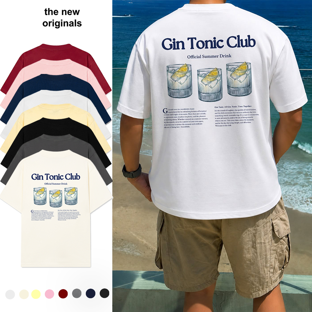 Relaxed Fit The New Originals T-Shirt "Gin Tonic Club" - TL2825TL