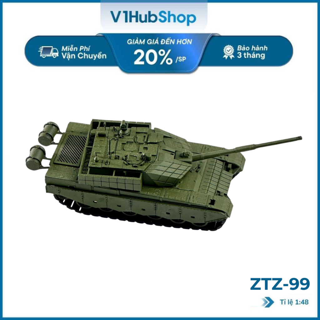 ถังจีน รุ่น ZTZ-99 | รถทหารจีน ZTZ-99 สเกล 1/48