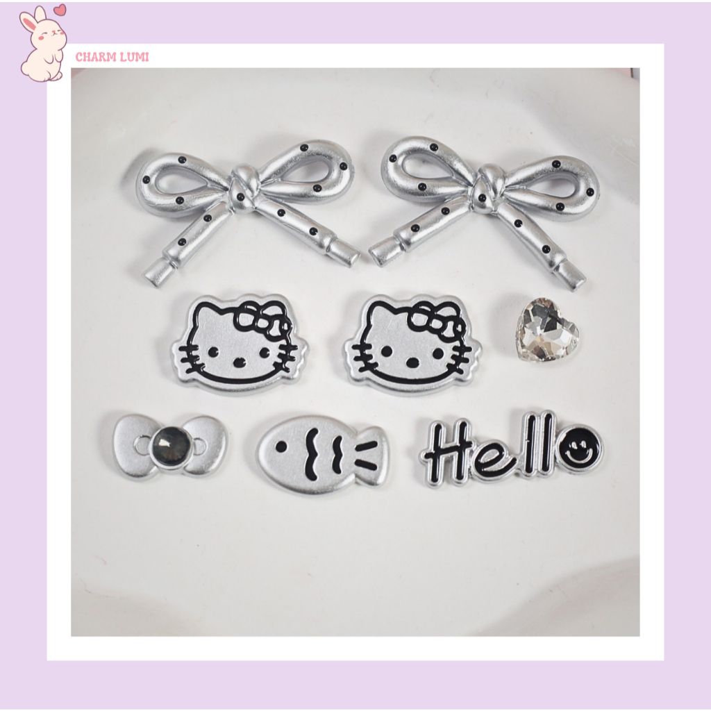 Hello Kitty Silver Charm & Sweet Little Corner Favorite Fish - Charm Lumi