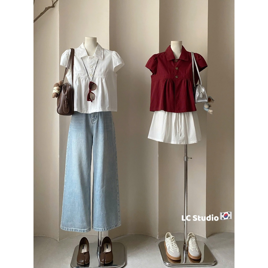 XONXEN PCT เสื้อเชิ้ตผ้าคอปกเปิดกระดุม 3 ปุ่ม รหัส A857