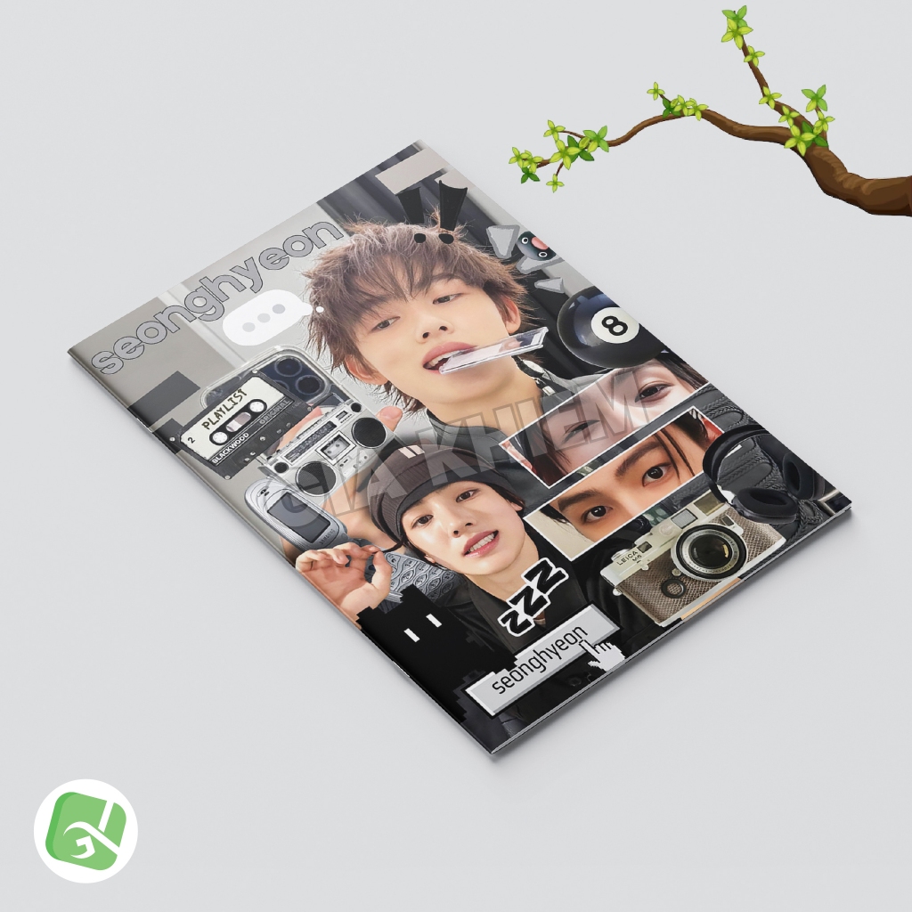 Photo Album Seonghyeon Ver1 Eom Seong-hyeon moms Cortis hipie สีนอก The Lines - ขนาด A5 (14.5x20cm)