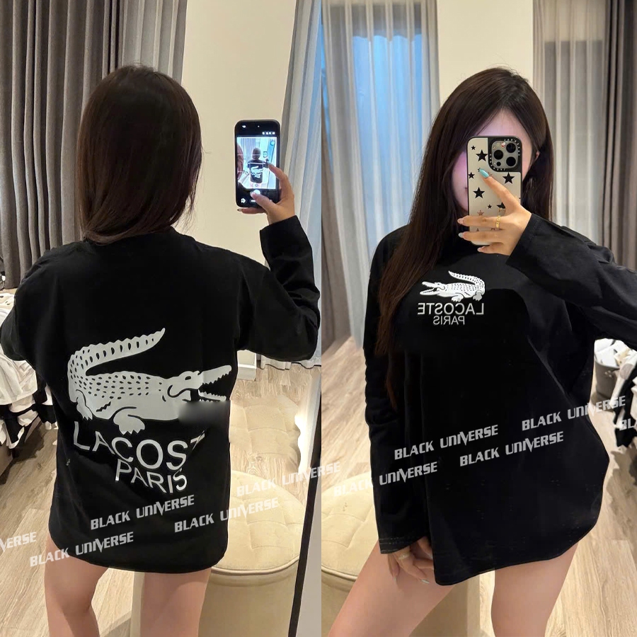 GAVANA เสื้อยืดแขนสั้น PAris จระเข้ยืด 2 ทางสําหรับผู้ชายและผู้หญิง
