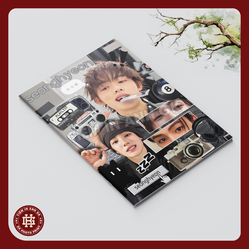 Photo Album Seonghyeon Ver1 Eom Seong-hyeon moms Cortis hipie สีนอก The Lines - ขนาด A5 (14.5x20cm)