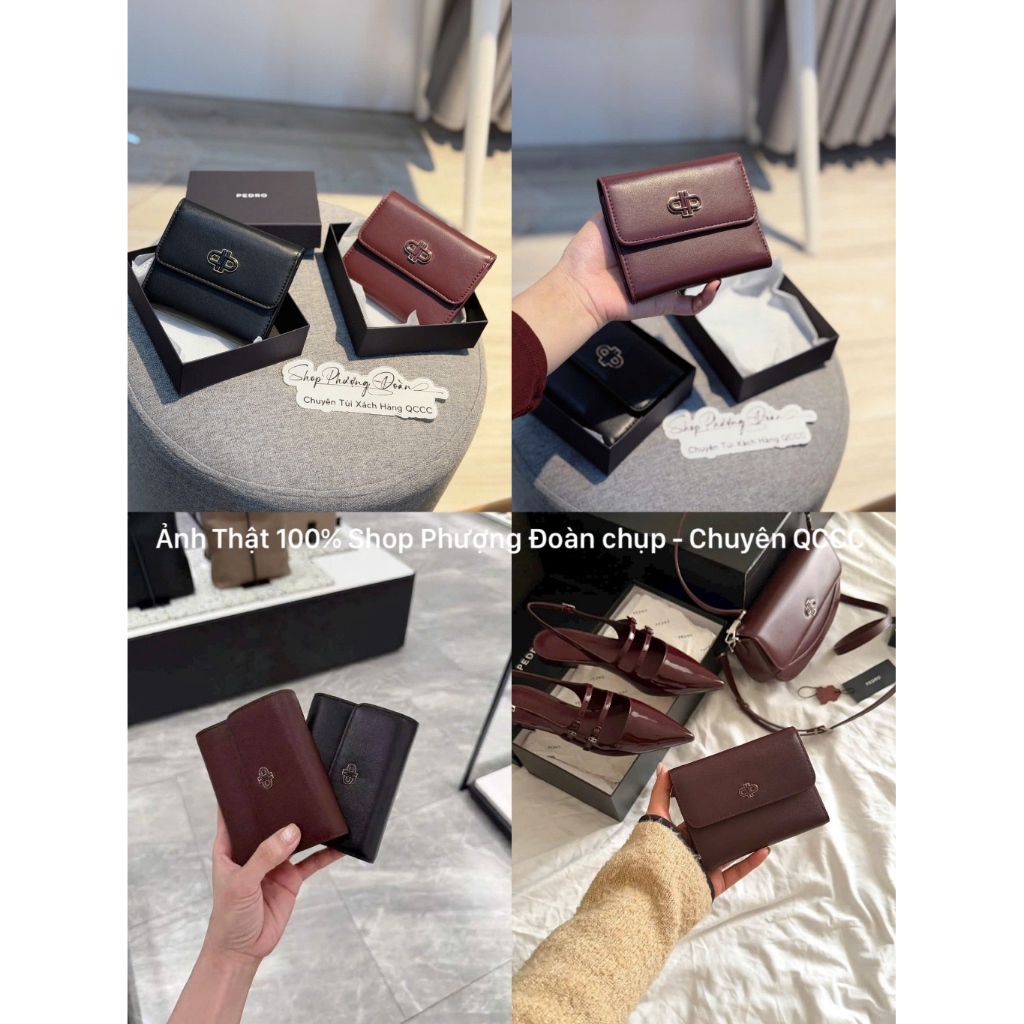 PE.DO กระเป๋าสตางค์พับหนัง PU รหัส V0100 ครบกล่อง รุ่นใหม่ สินค้าสวย พร้อมกล่องหลากสี