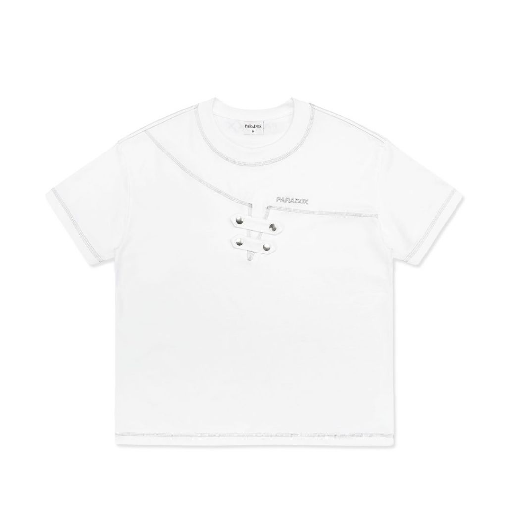 เสื้อยืดทรงกล่อง MISALIGNED TEE Cotton PARADOX AT6P0504