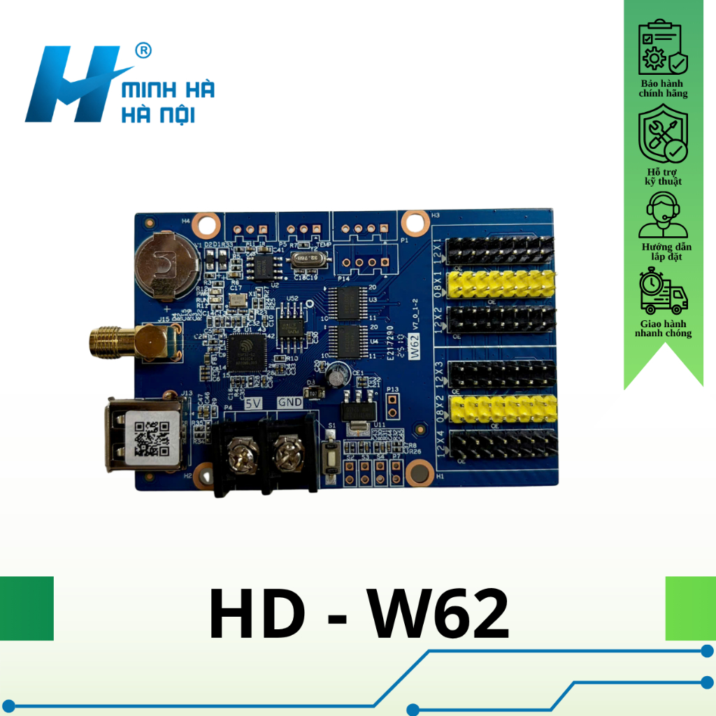 HD-W62 WiFi USB Matrix วงจรควบคุม LED สําหรับการวิ่งป้าย LED