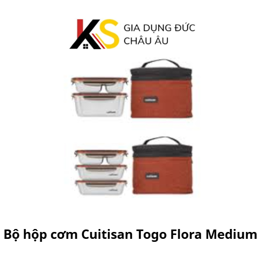 Cuitisan Togo Flora Medium Lunch Box Set