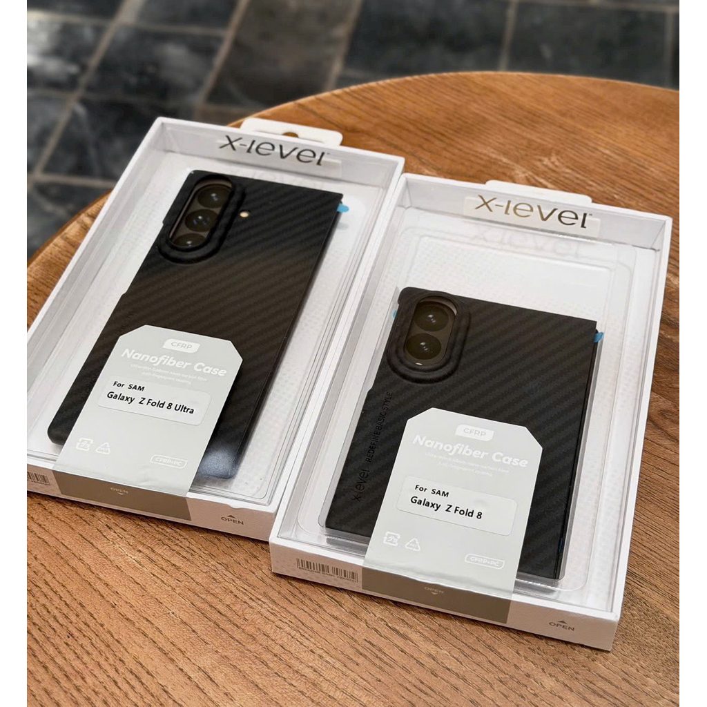 X-Level Nanofiber Galaxy Z Fold 8 / Fold 8 Ultra Premium Ultra Thin และ Light Carbon Texture Case