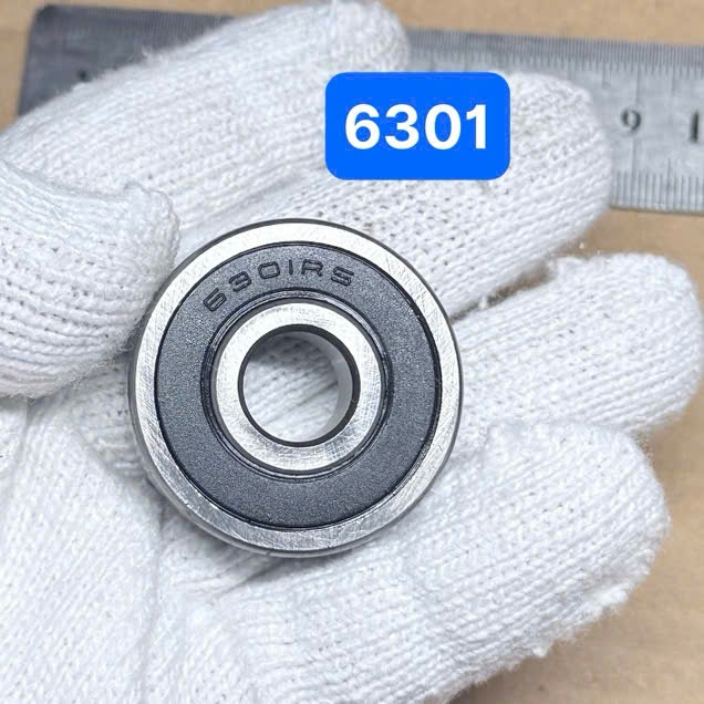 แบริ่ง 6301 แบริ่ง 6301 แบริ่งเครื่องกว้าง 3.5 ซม. หนา 1.2 ซม. ฉ 1.3 ซม