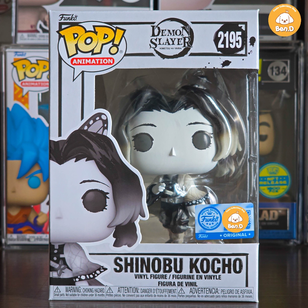 FUNKO POP Fiko POP Animation: Demon Slayer - Shinobu Kocho (Sumi-Ink) 2195 โลกความบันเทิง