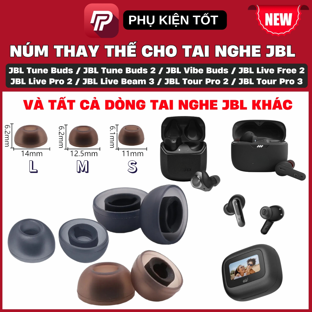 [COMMON JBL HEADPHONES] HEADPHONE BUTTON SET สําหรับ JBL Tune Buds / JBL Tune Buds 2 / JBL Vibe Buds