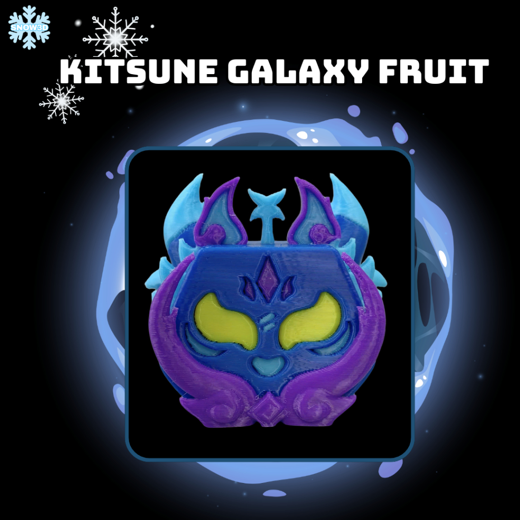 Kitsune galaxy fruit Blox Fruits 3D Printing Model - ของเล่นตกแต่งสุดเท่