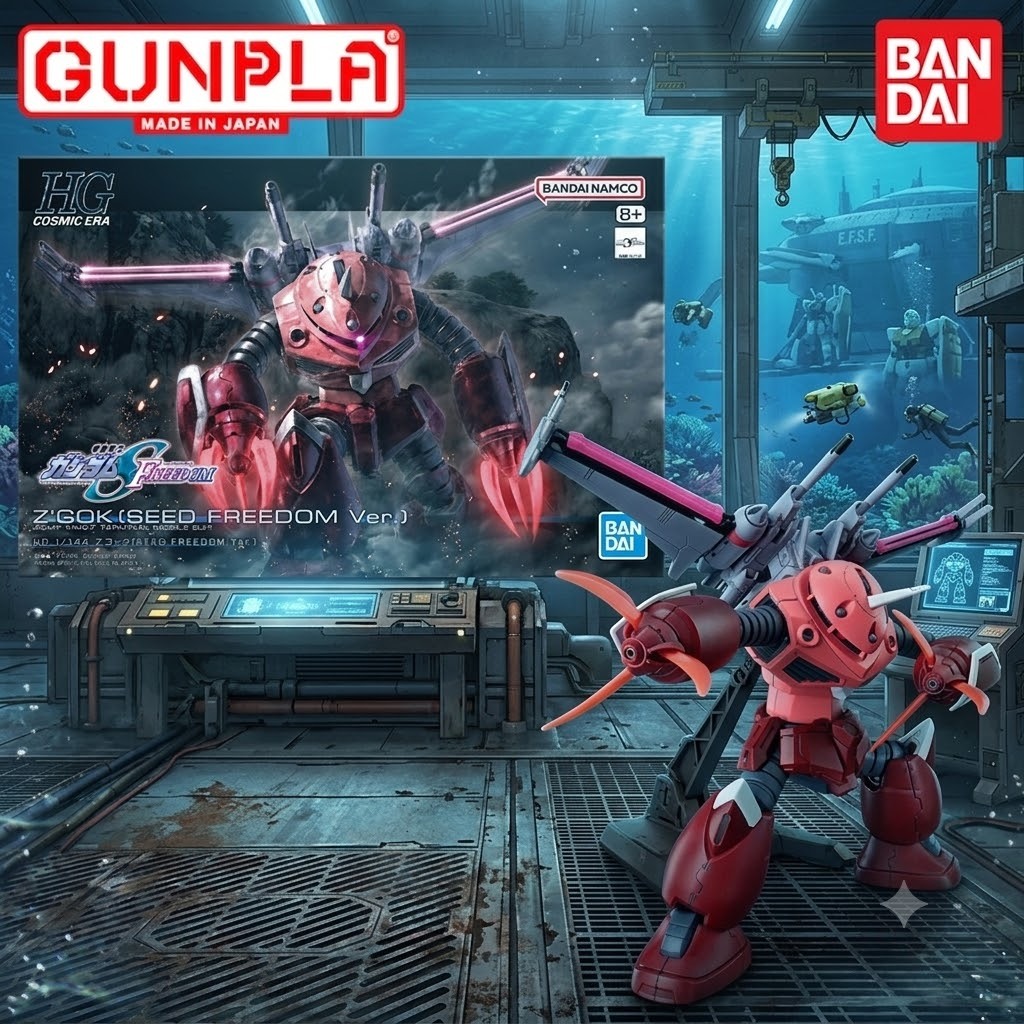 Bandai HG 1/144 ZGok Gunpla Assembly Model (Gundam SEED FREEDOM Ver.) – ของแท้