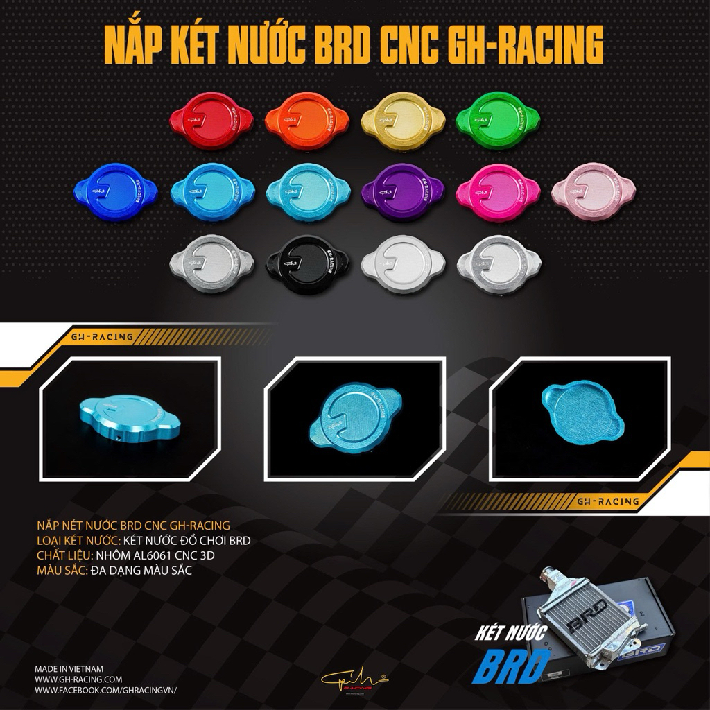 GH-Racing CNC ฝาครอบถังสําหรับถังเก็บน้ํา BRD
