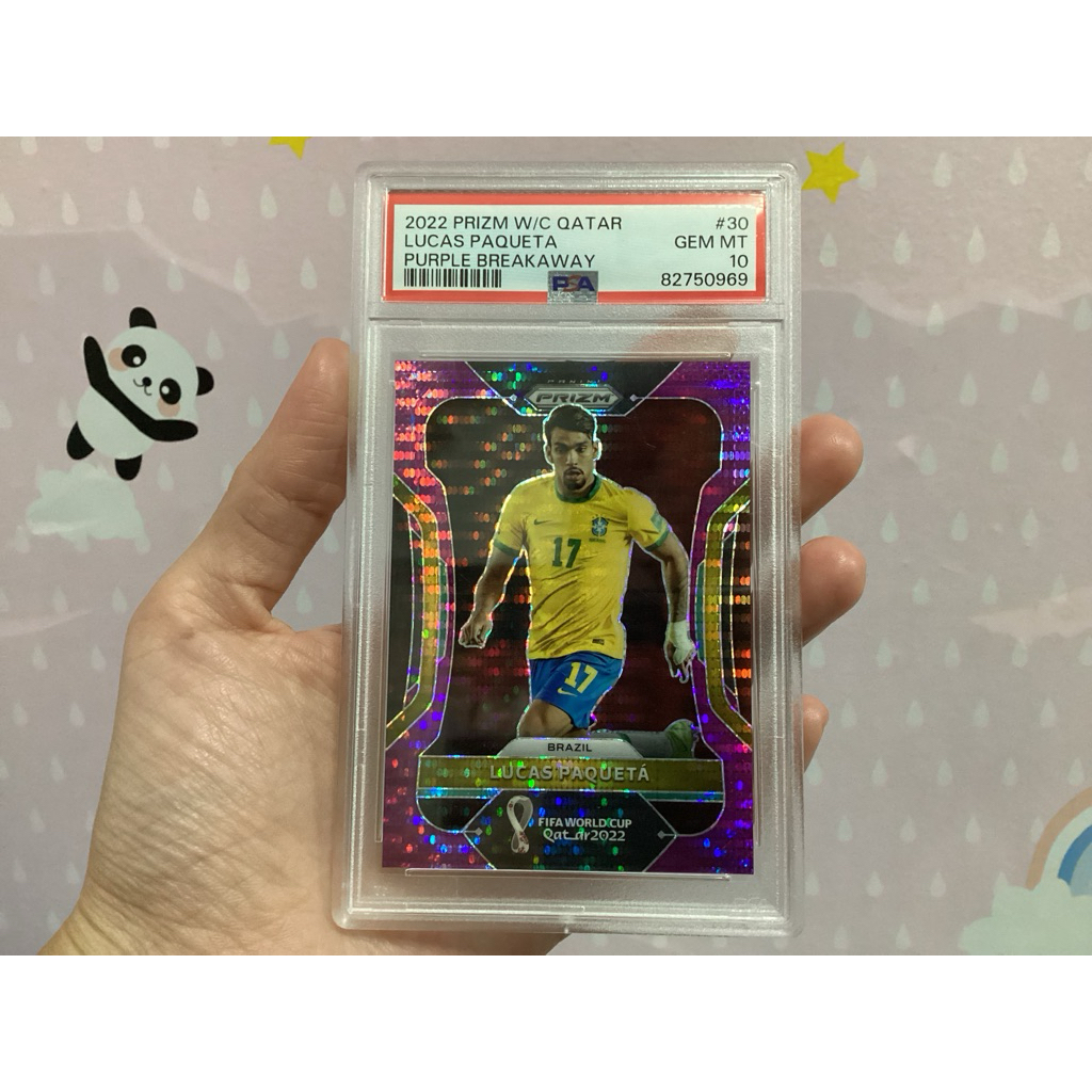 การ์ดนักฟุตบอล Lucas Paqueta 19/35 PSA 10