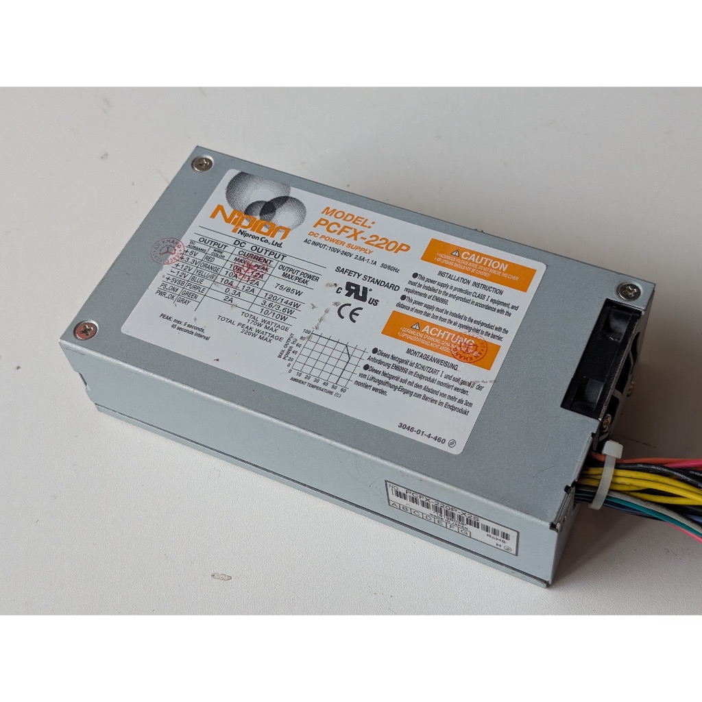 Flex ITX 1U 220W Nipron PCFX-220P PSU พาวเวอร์ซัพพลาย