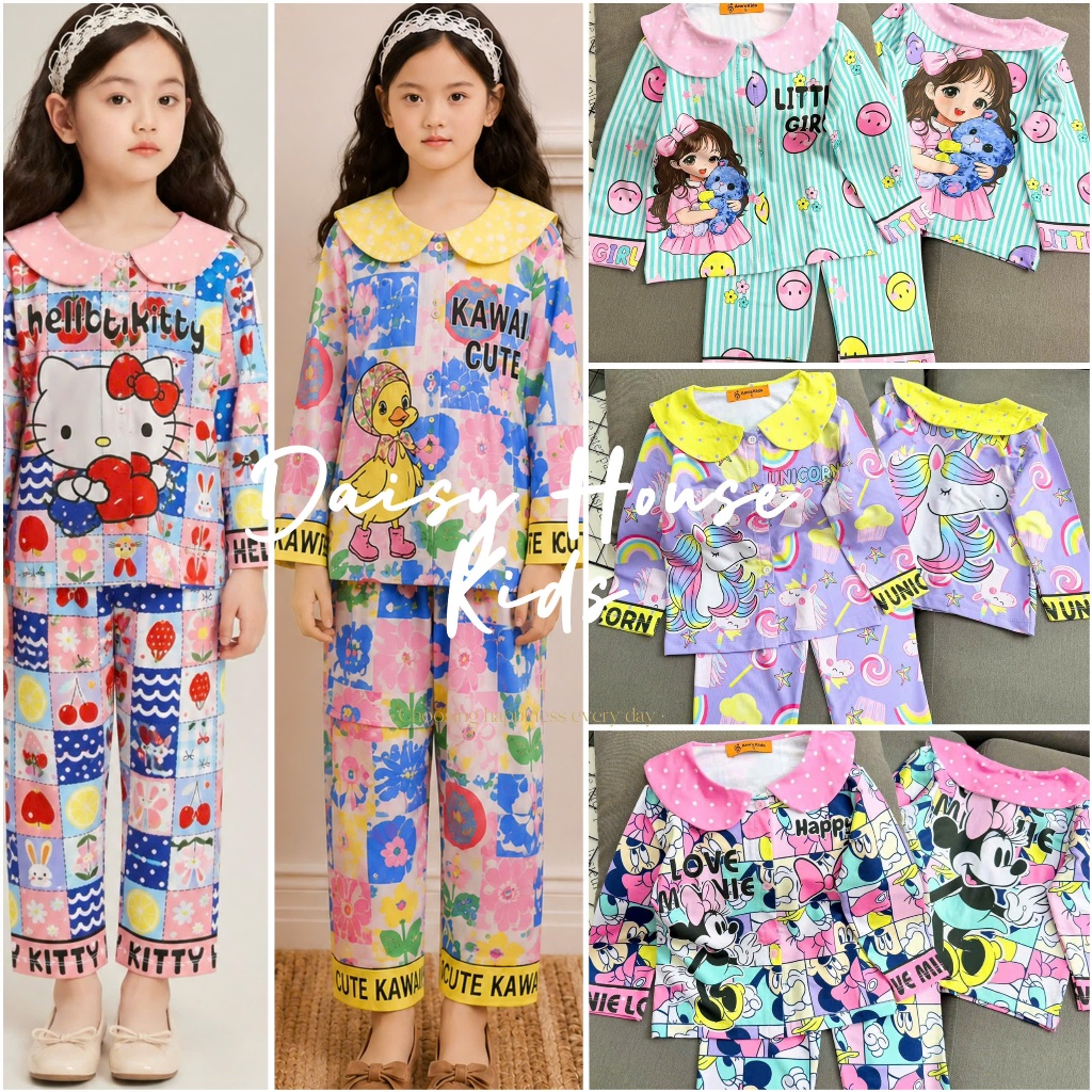ชุดแขนยาว PIJAMA สําหรับสาวน่ารัก
