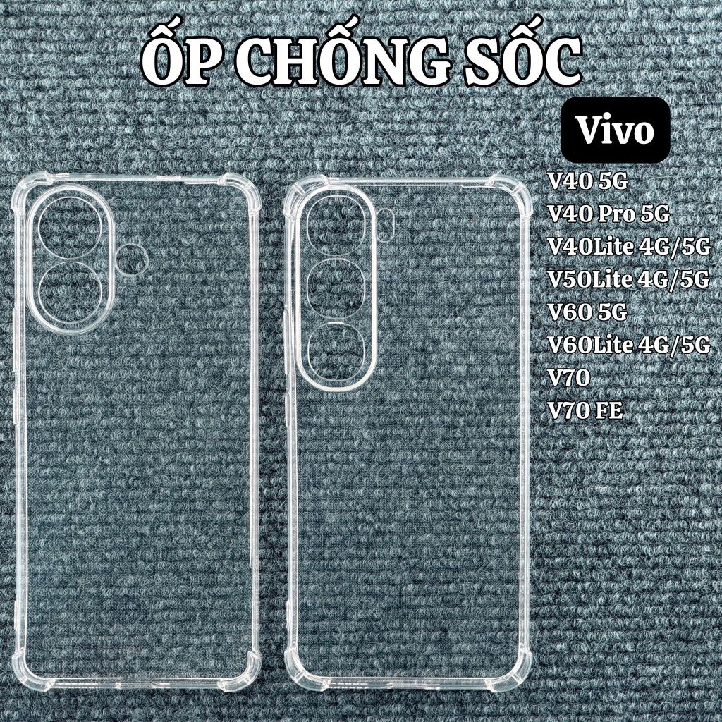 เคสแบบยืดหยุ่นสําหรับ Vivo V40/V40 Pro/V40 Lite/V50 Lite/V60/V60 Lite/V70/V70 FE - กันกระแทก
