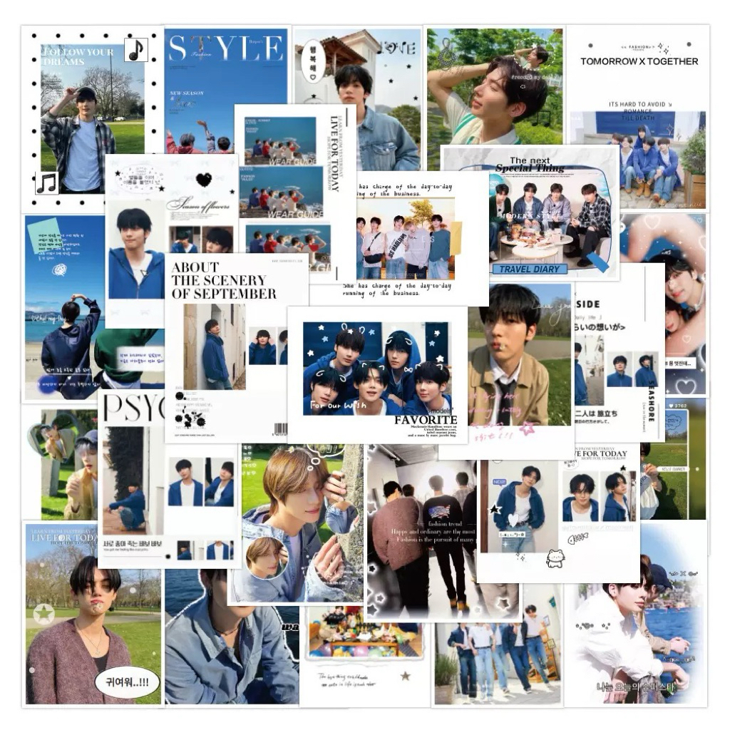 TXT Set Idol Square Sealing Sticker ไอดอลชาย