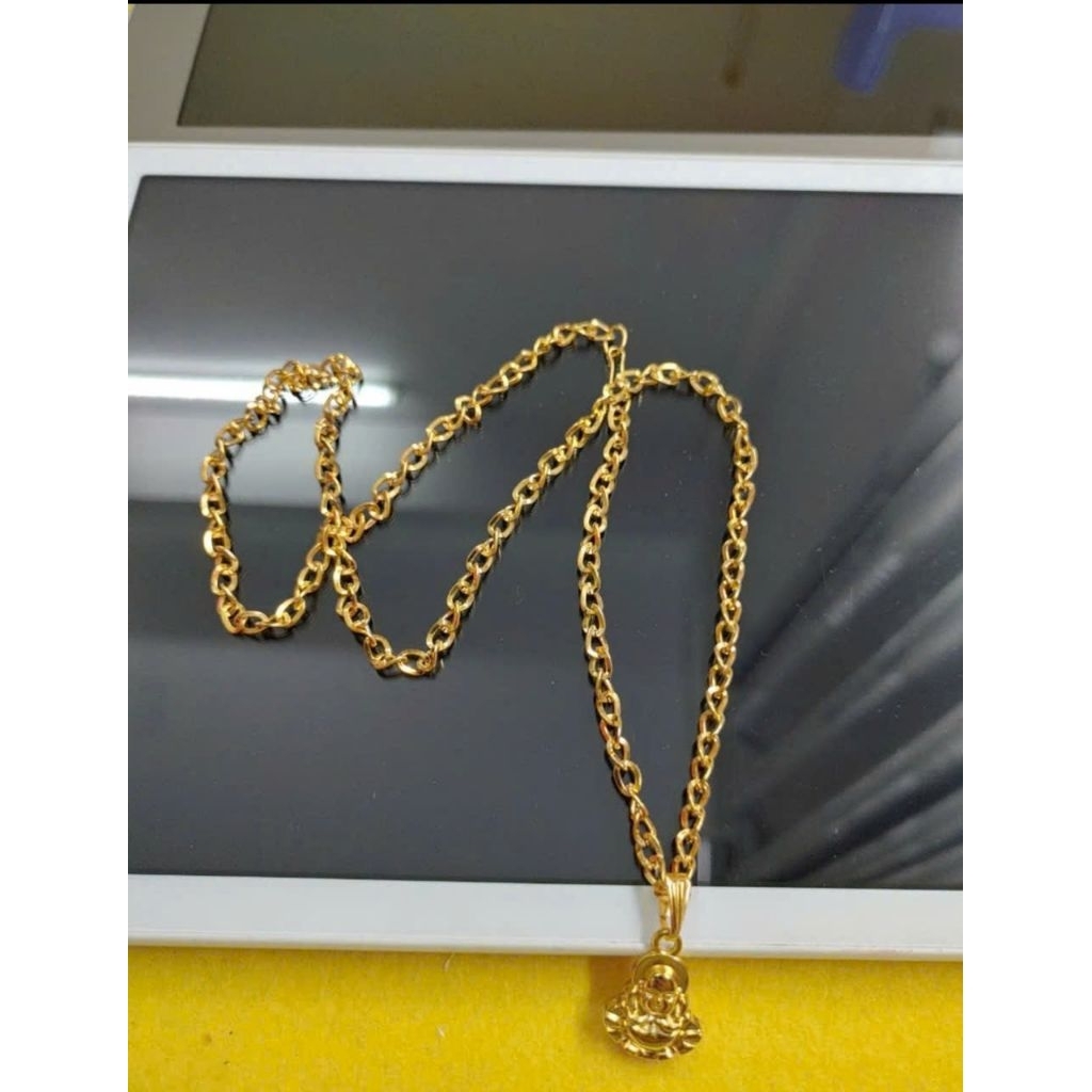 สร้อยคอทองหุ้มพร้อมจี้เหมือนรูป... โมเดลหน้าพระมาเตยะ หนุ่มๆ.. ราคา 50,000 VND รวมสายและหน้า