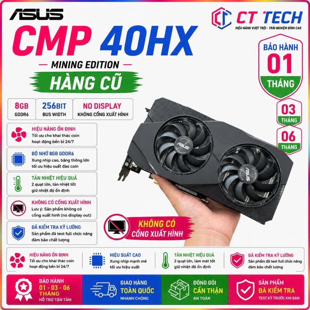การ์ดจอ ASUS CMP 40HX 8G
