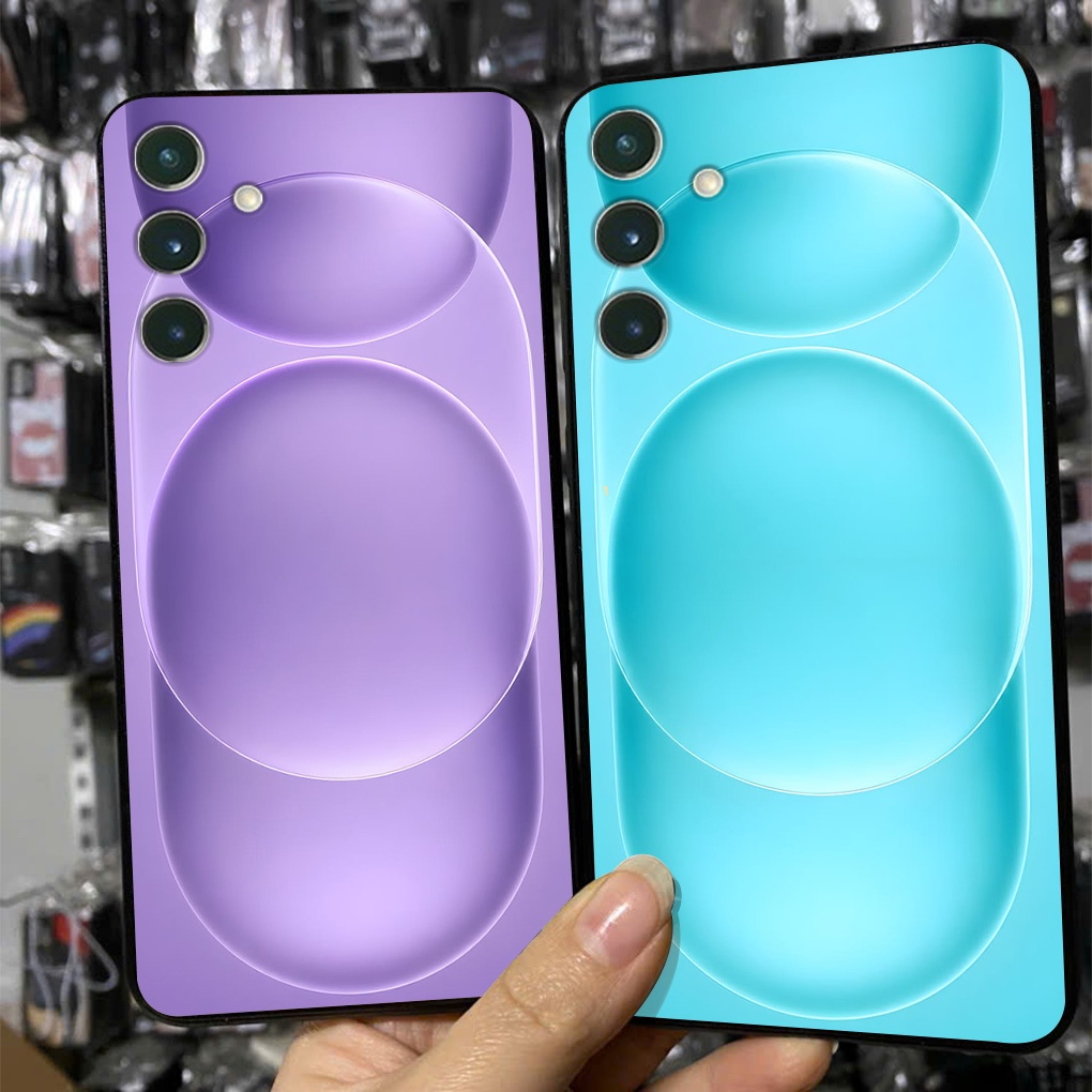 เคสสําหรับ Samsung ss s24 / ss s24 plus / s24 fe พร้อมพิมพ์วงกลมสีใหม่ 1