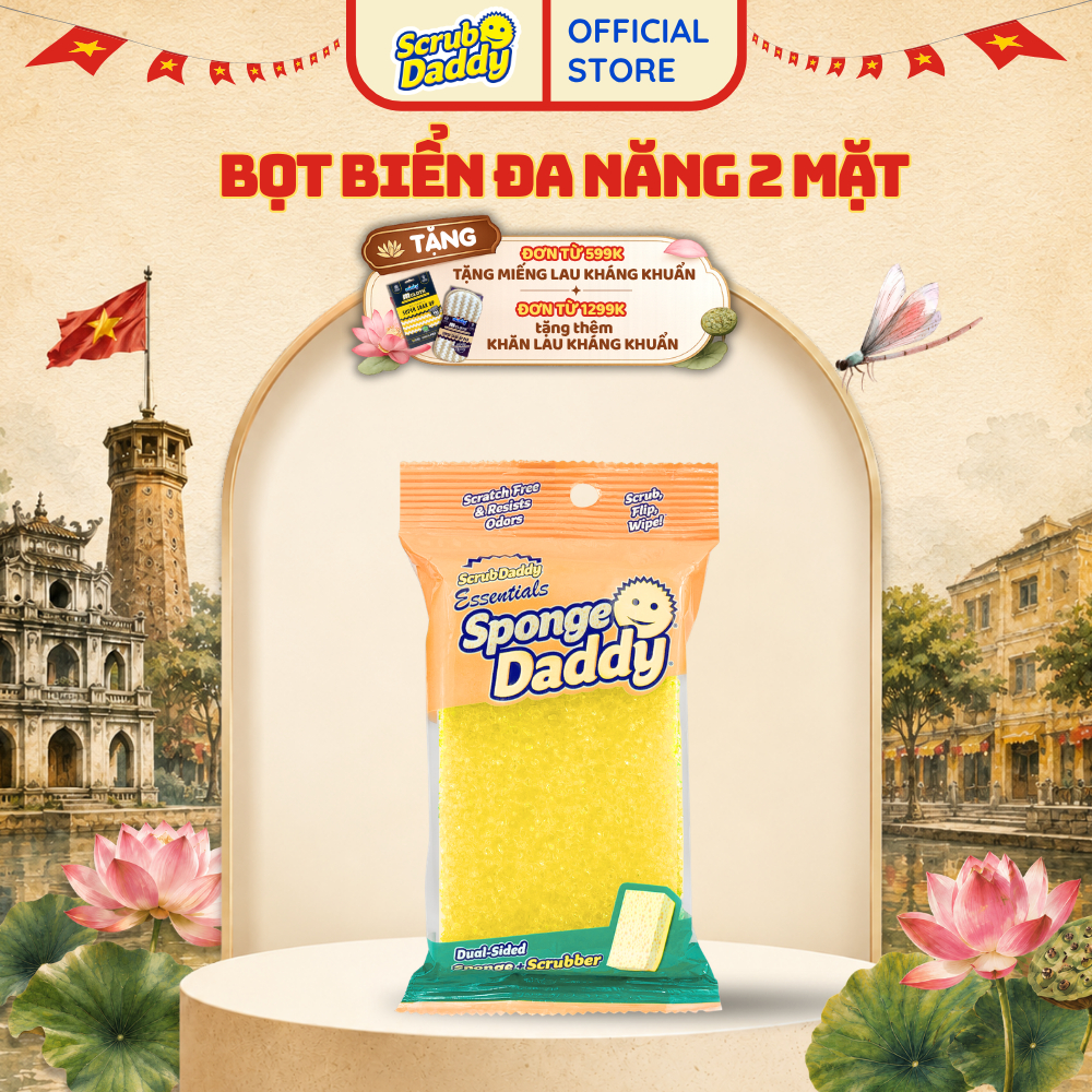 [เวอร์ชั่นจําเป็น] Scrub Daddy Sponge Daddy Scrub and Sponge คือทินเนอร์