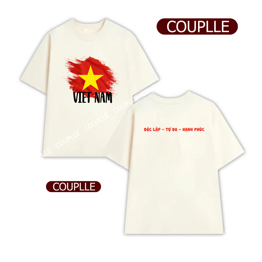 [FIRE] เสื้อยืด VIETAM LEAF HAT เสื้อยืด Unisex ทุกขนาด I Love Vietnam - INDEPENDENCE FREEDOM HAPPIN